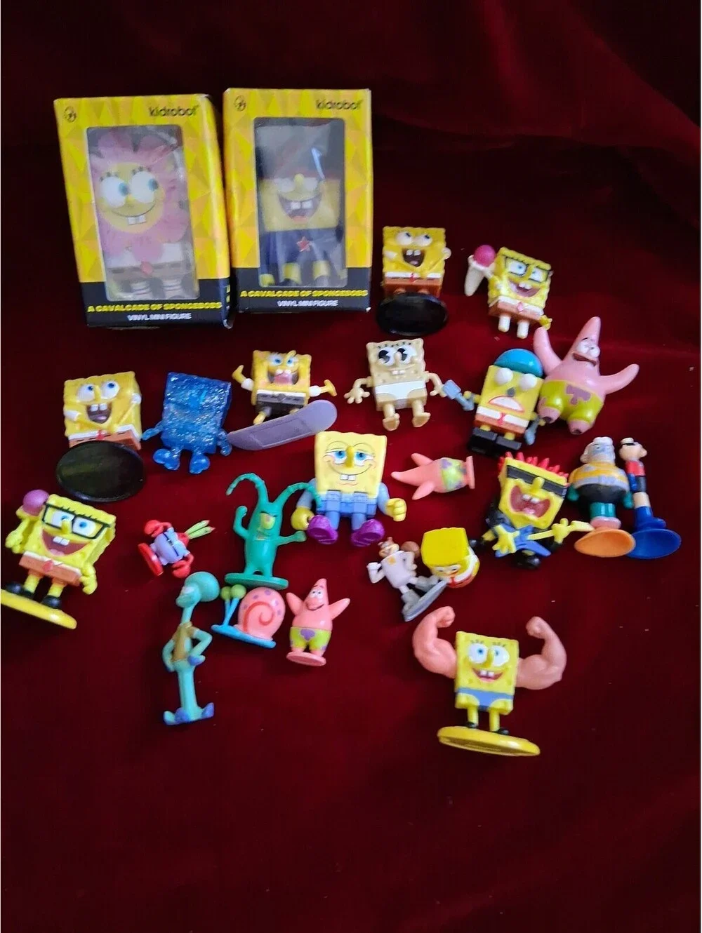 Huge Mixed Lot Of 24 SpongeBob SquarePants Figures, Fast Food Toys Patrick